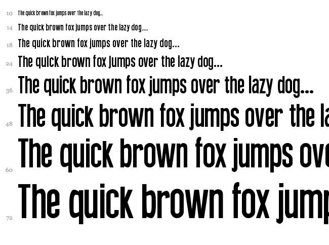 Press Feeling font waterfall